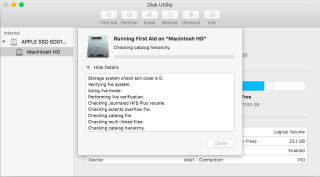按下「 Continue 」按鈕就會開始掃描，一般 MacBook 的話幾分鐘便能完成。