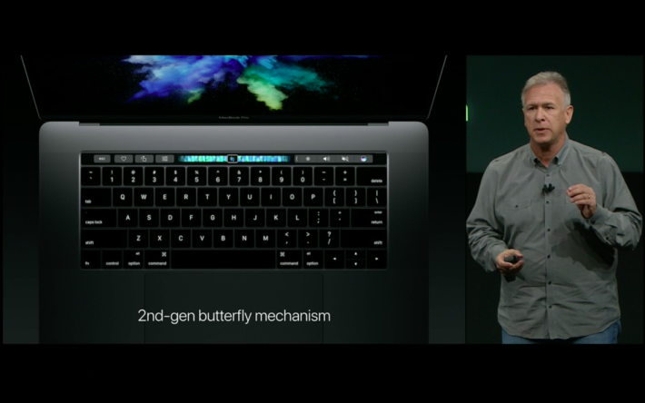 新 MacBook Pro 改用第二代 butterfly 鍵盤。