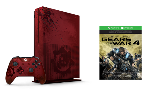 ・Xbox One S《Gears of War 4》限量版2TB主機套裝 $3,480，11月25日發售。
