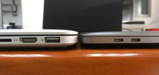 舊 15" MacBook Pro （左）和新15" MacBook Pro