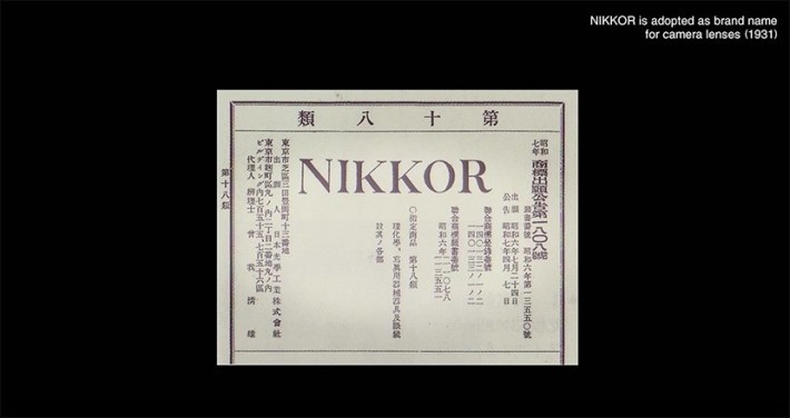 Nikon 於 1931 年正式為自家製鏡頭改名做 NIKKOR。