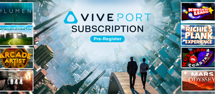 Viveport 的訂閱服務，僅需支付一個甚為便宜的價錢，就可從資料庫中挑選最新的應用內容。