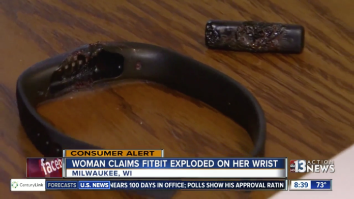 全球首宗 Fitbit 智能手環爆炸事故。