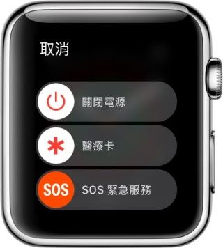 Apple Watch SOS 功能。