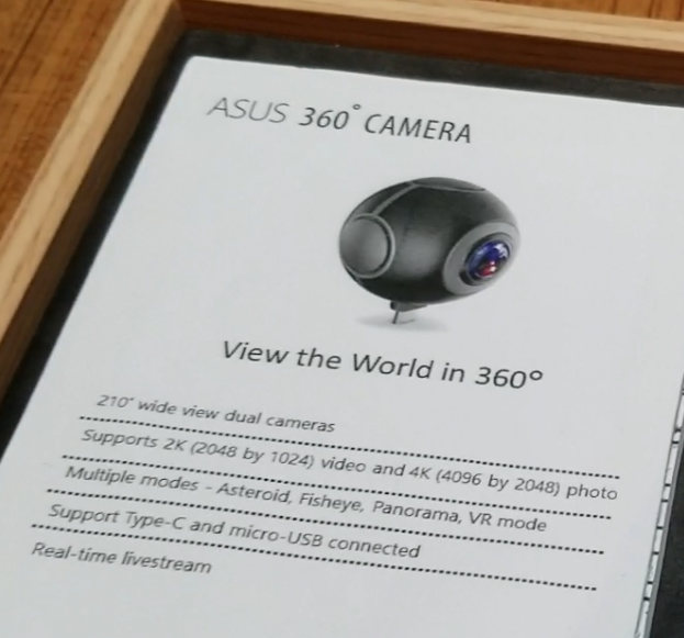 ASUS 360 鏡頭規格