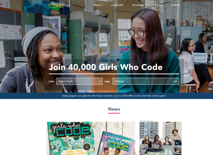 除 了 Girl Scouts，有留意美國科技教育新聞，不難發現有很多刻意推動女性科技的非牟利組織，Girls Who Code是其中之一。