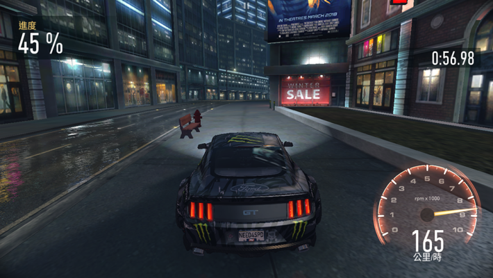 安裝《Need For Speed：No Limits》實試，畫面極之流暢。