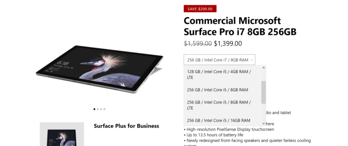 Surface Pro LTE 版本正式開售