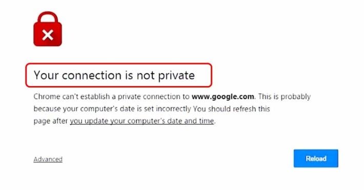 當 SSL 證書不被 Chrome 信任的話，登入那些網站時就會出現類似的警告信息。