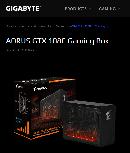 NVIDIA GTX 1080 版可享有 AORUS 的電競品牌標籤。