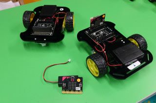 STEM WEEK 裡面六年級是 micro:bit 遙控車，集合編程與動手作元素。