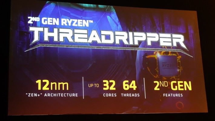 AMD 於 Computex 預告在第 3 季推出 32C / 64T 的 Threadripper CPU，外界估計稱為 2990X。