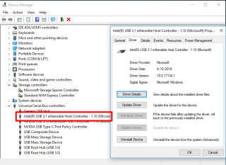 Windows 顯示 Z390 的原生 Intel USB 3.1 控制器