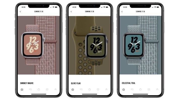 Nike 公布三款新色錶帶只會透過美國 Nike App 給 Nike Plus 會員購買，其他地區如何發售則未知。