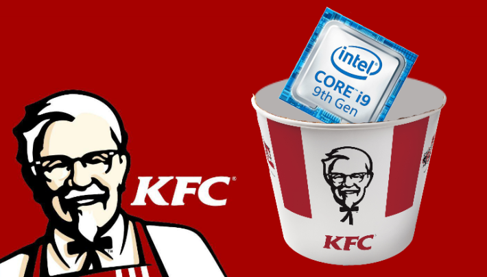 Core i9-9900KFC 是 Intel 與 KFC 肯德基的聯乘商品？！Σ(*ﾟдﾟﾉ)ﾉ