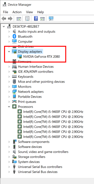 Windows Device Manager 顯示沒有內置 Intel Graphics 功能