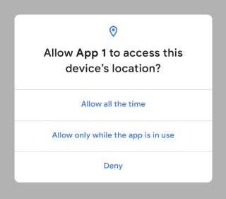 Android Q 終於加入只限程式開啟時才可取用定位服務的設定，與 iOS 睇齊。