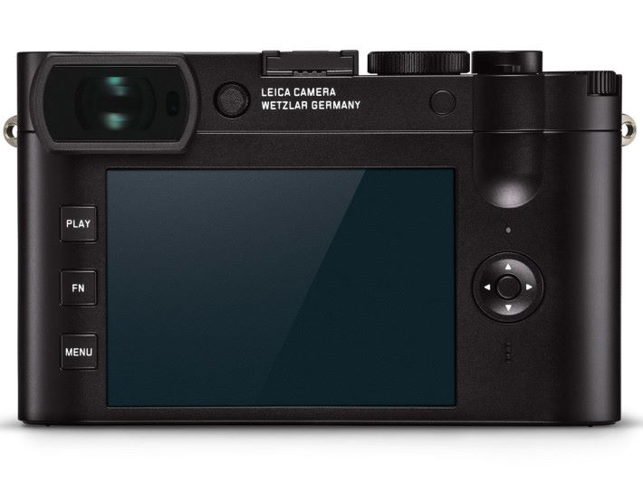 Leica Q2 的背面設計依舊簡約。