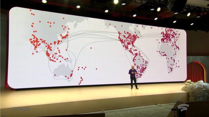 愈多邊緣節點代表時延愈短， Google 在全球就設置了超過 7,500 個邊緣節點。