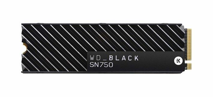 WD SN750 SSD，但不確定抽獎的款式是否附有散熱片。