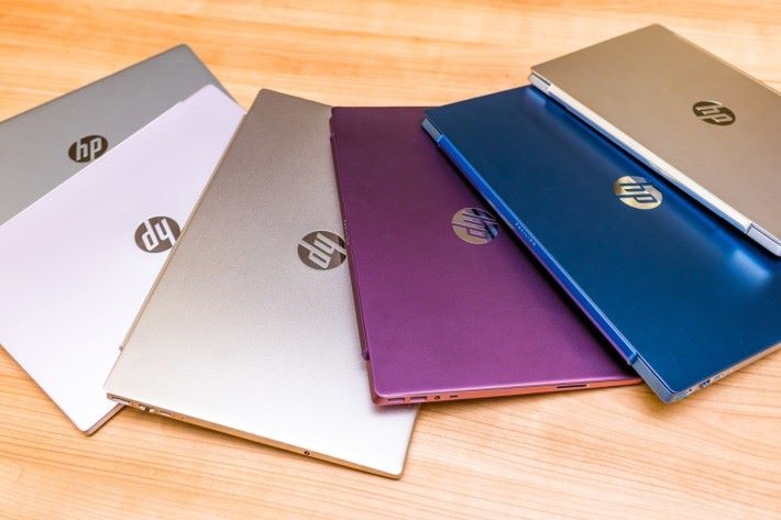 全新HP Pavilion 系列筆記簿型電腦，提供多種顏色選擇讓用家盡顯個性