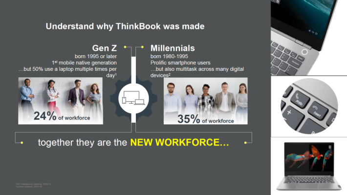 Z 世代和 90 後是勞動市場新力軍，對筆電要求與 ThinkPad 用戶不同。