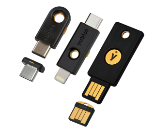 YubiKey 有多種不同型號對應不同裝置，稍後還會推出給 iPhone NFC 使用的 YubiKey 5C NFC 。