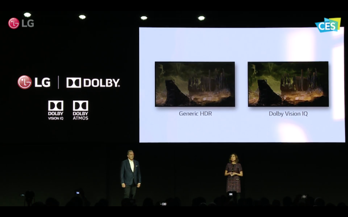 ．LG 電視是首批支援最新 Dolby Vision IQ 技術的品牌之一，配合家居環境優化HDR亮度數值。