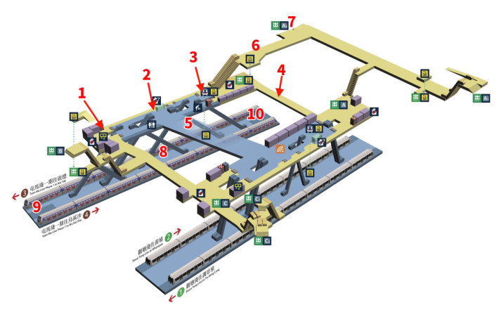 鑽石山站新翼測試位置（圖片來源：港鐵）