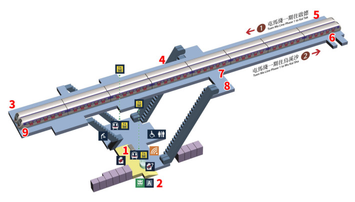 顯徑站測試位置（圖片來源：港鐵）