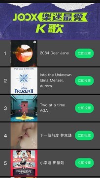 JOOX TOP MUSIC AWARDS_Top 20 K