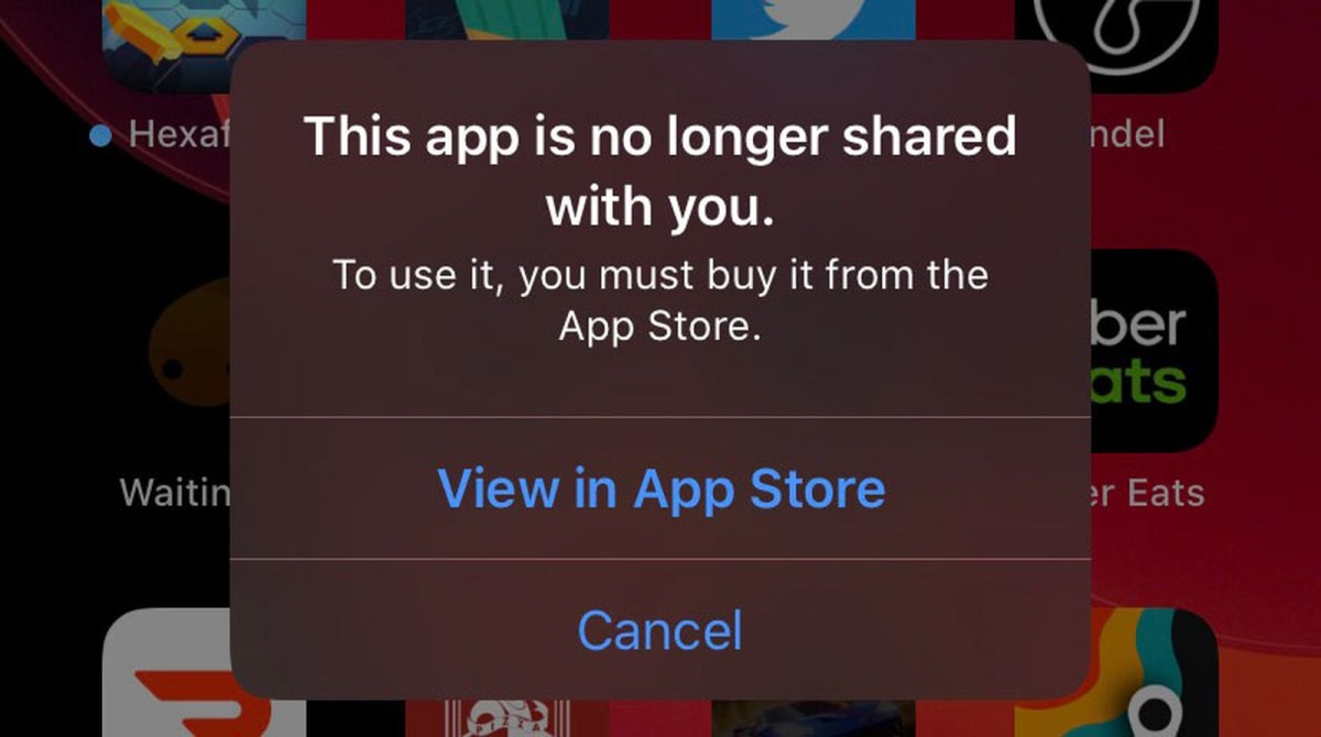 iOS 13.5 推出不久就有用戶發現部分應用程式出現「 This app is no longer shared with you 」問題而無法使用
