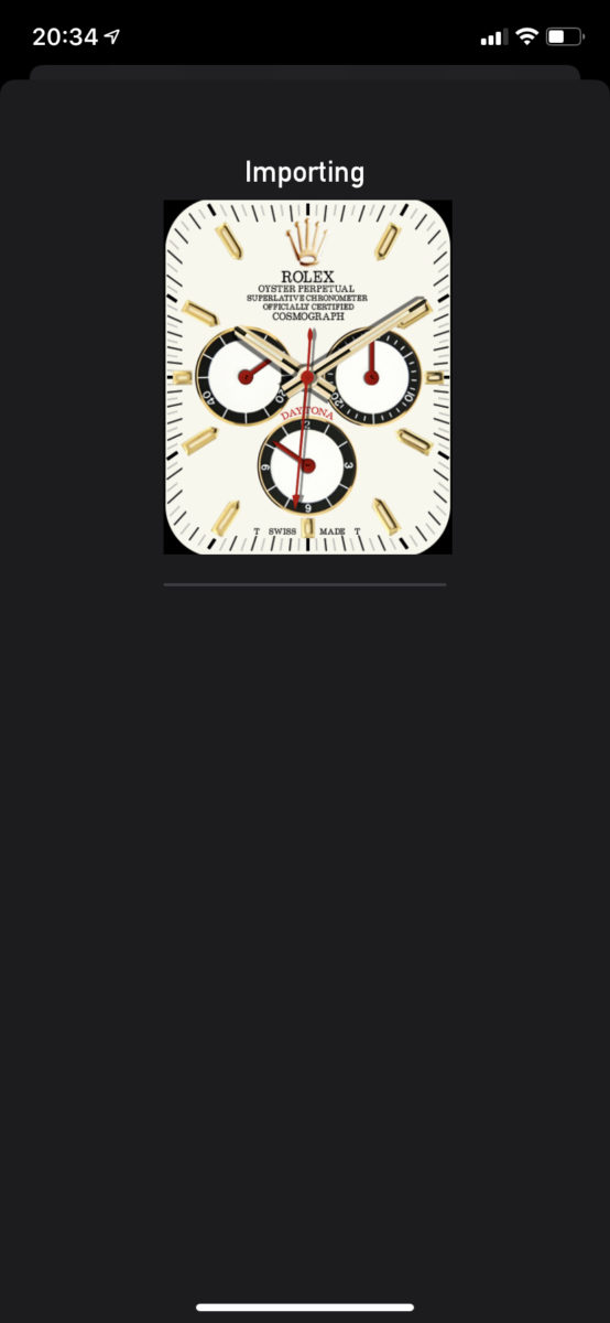 如果你下載回來的是舊版本檔案 .clk ，需要先在 Clockology 裡點擊一下它來匯入成 .clock 檔案，匯入的檔案會放在「我的 iPhone 」的「 Example Clocks」裡。