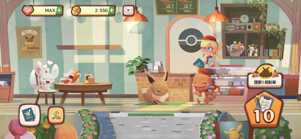 《Pokémon Café Mix》玩家的主要任務，就是經營咖啡室。