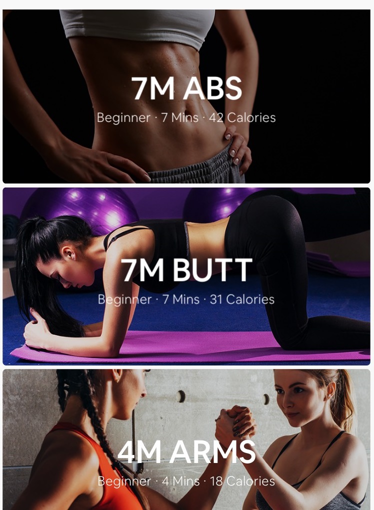 App 會有最受歡迎的健身計畫，用家可自行選擇難度。