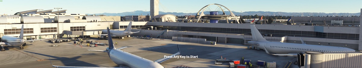 開啟遊戲即見到廣闊的機場。
