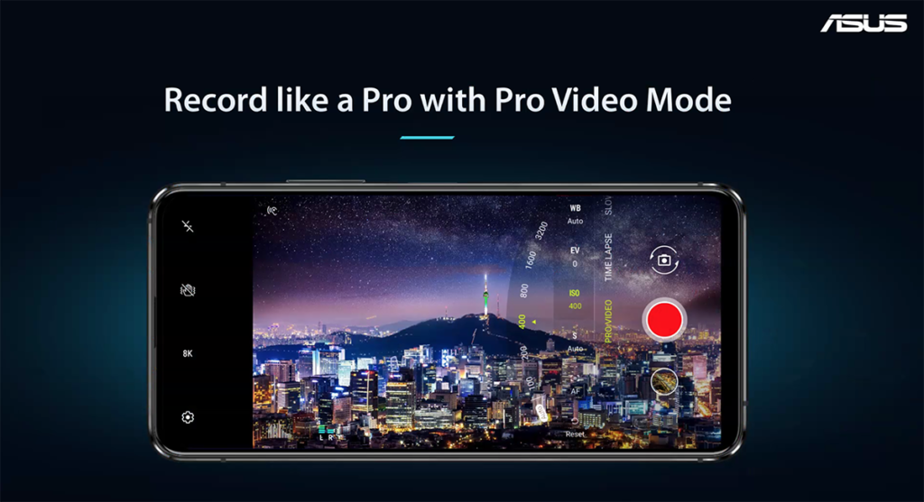支援 8K 錄影及 4K 120fps 慢動作錄影，亦有 Pro Video Mode 可使用。