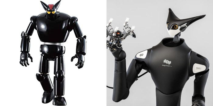 大家會否覺得 Model-T （右）的設計有點像《鐵人 28 》片中的奸角機械人黑牛（左）呢？