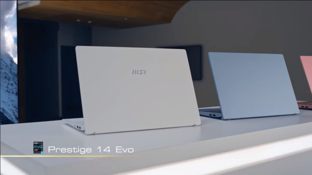 Intel Evo 認證的機款之一的 「 Prestige 14 Evo 」 。