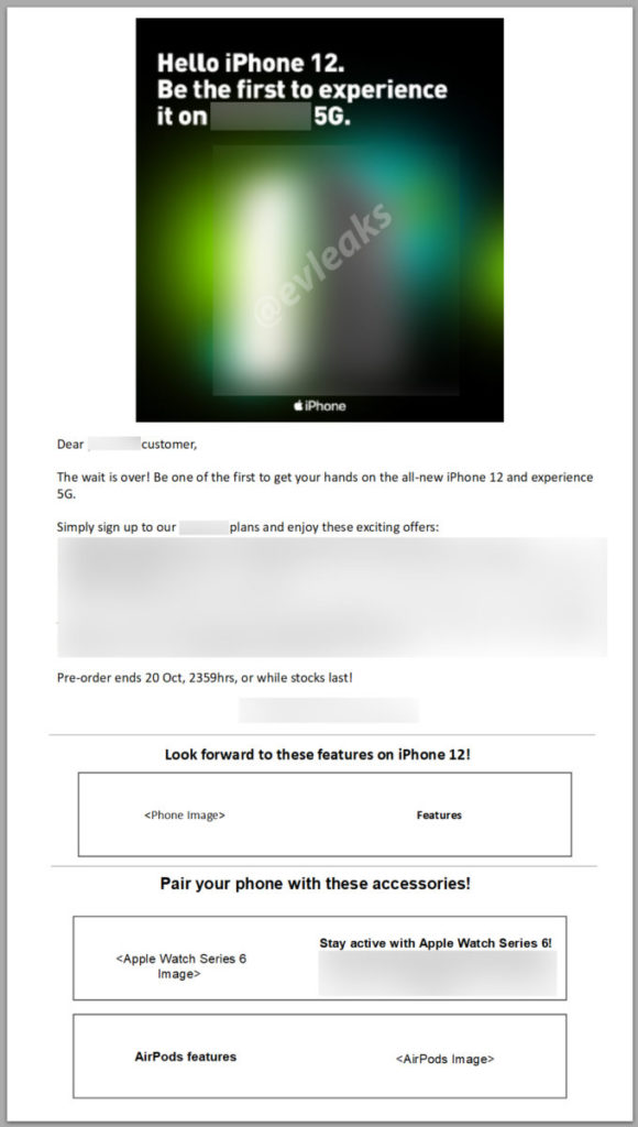 根據有關電郵件的擷圖，裡面提及到 10 月 20 日 (週二) 晚上 23:59 為 iPhone 12 預購結束時間。
