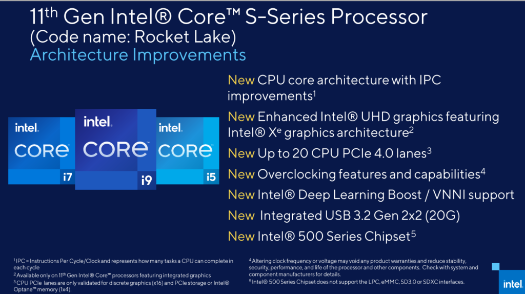 面對 Zen3 的壓力，使 Intel 提前透露 Rocket Lake 架構內容。