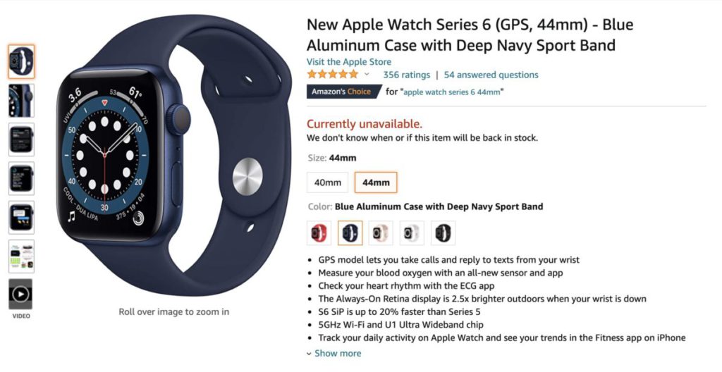 Apple Watch 連續兩日登上頭 5 位暢銷產品榜，可見這產品長期有需求。