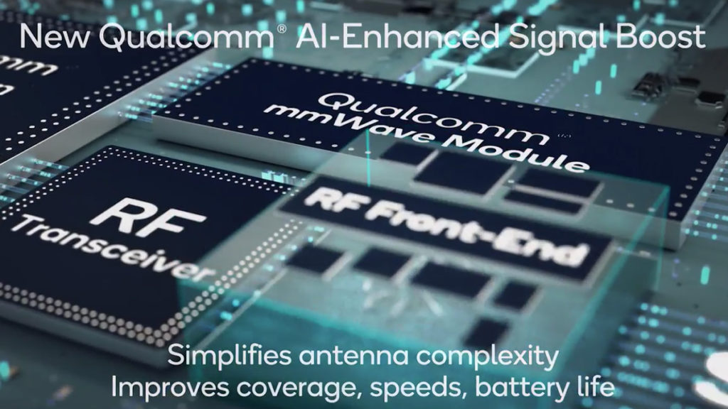Snapdragon X65 5G Modem-RF System 擁有 AI 天線調節技術，並強調有更佳的載波聚合技術，因此理論最高下載速度可達 10Gbps 。