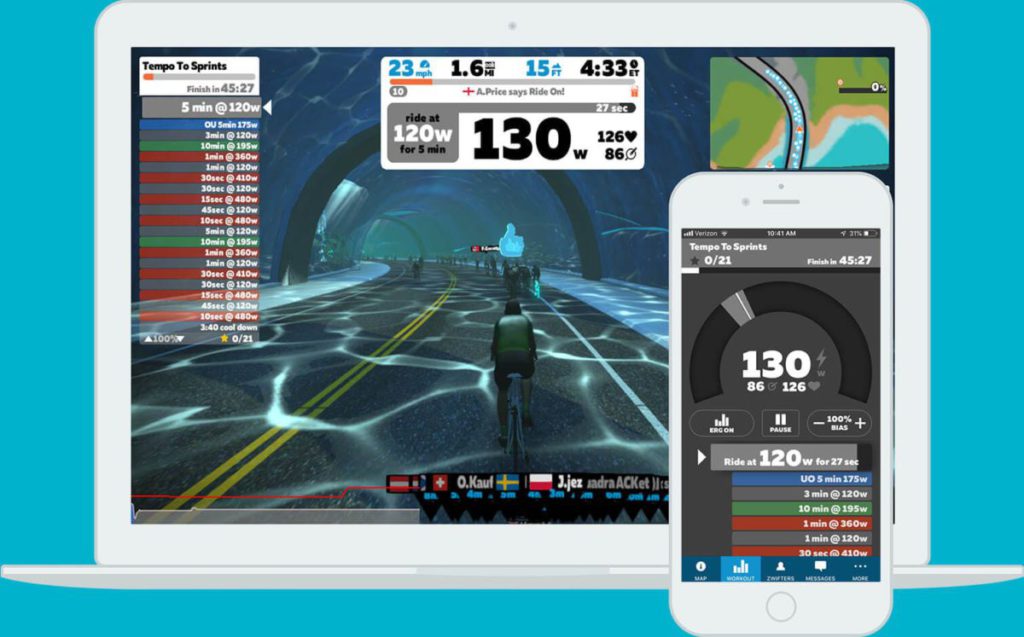 線上單車競技平台《Zwift》成為 OVS 單車賽事所使用的遊戲。Olympic Virtual Series