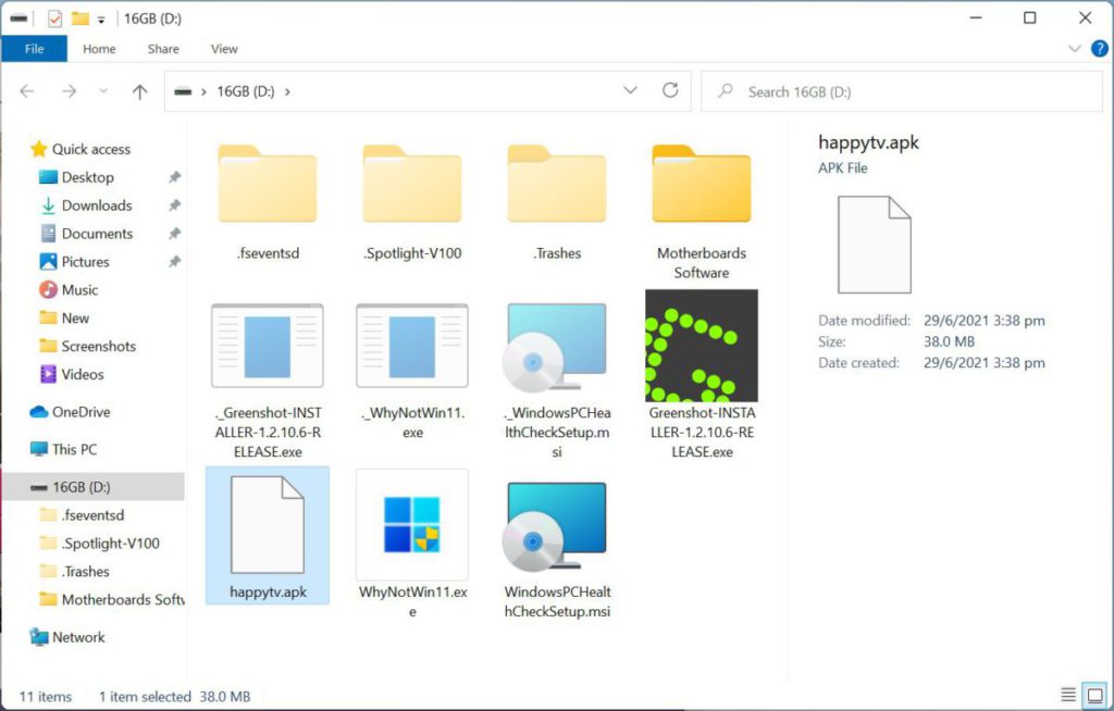 apk 檔也未能在現在的 Windows 11 上直接執行。