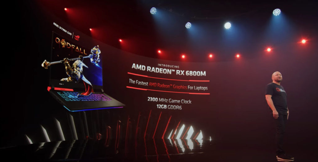 即場公佈 ASUS 會推出 RX 6800M 筆電的好消息