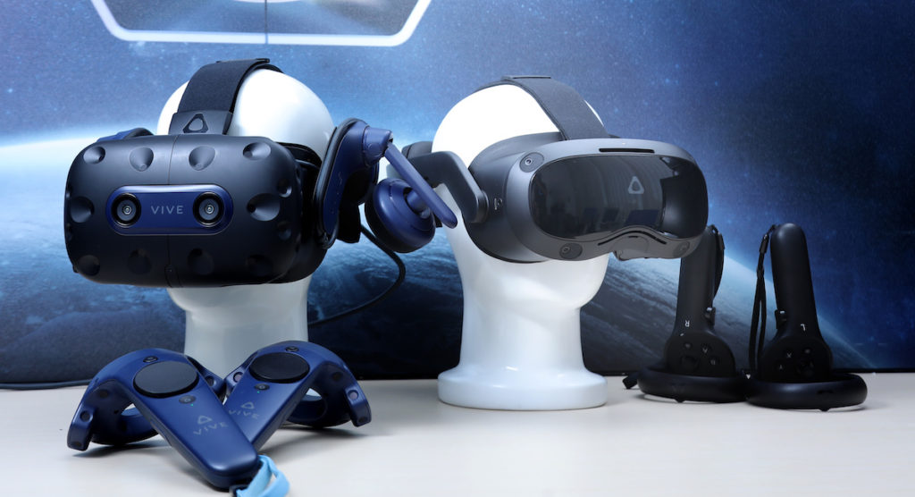 HTC Vive 5 月時公布兩款 VR 裝置 Vive Focus 3 （右）和 Vive Pro 2 ，前者針對商業應用，後者則以遊戲迷為對象。