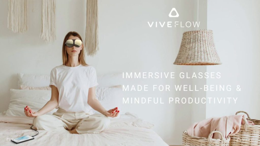 HTC Vive Flow 沉浸式眼鏡是為了「健康而有意識的生產力」而製造。