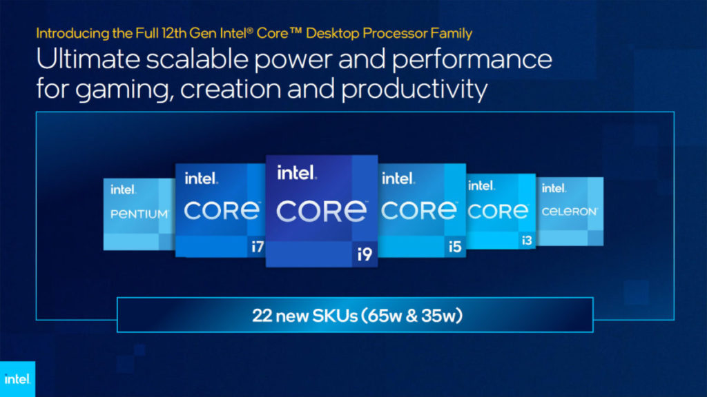 隨著 12 代 Core i3 、 Pentium Gold 及 Celeron 型號的發佈，整個 12 代 CPU 的佈局正式完成。