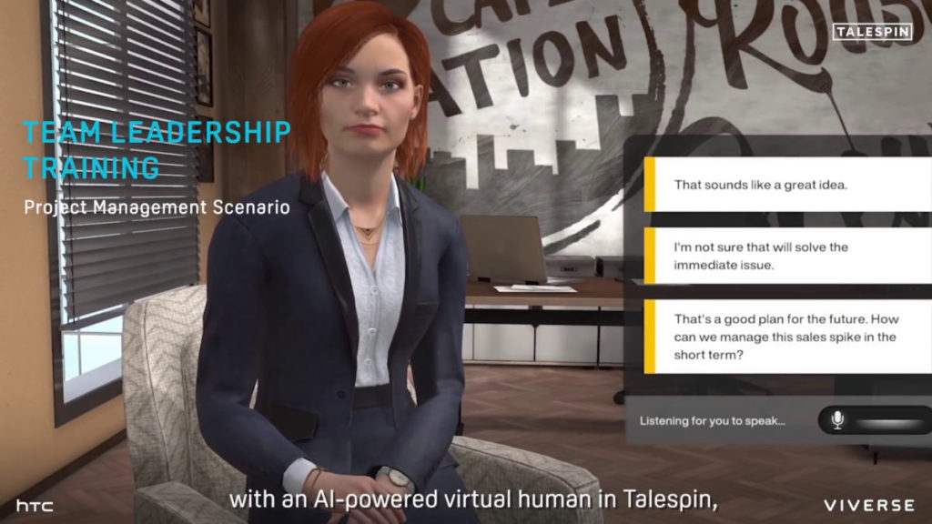 員工可在 VR 環境中接受培訓。